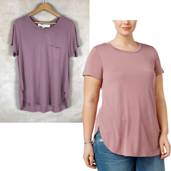 Celebrity Pink Plus Size High-Low Tunic in Mauve NWT 1X - Picture 3 of 8